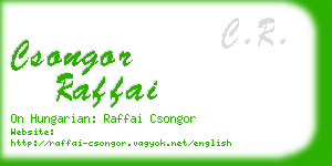 csongor raffai business card